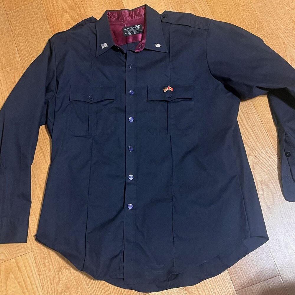 Albatross  Some's‎ Military Shirt  With U.S./Canadian Pins